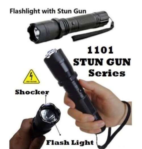 **GENUINE POLICE LETHAL HIGH VOLT TORCH AND TAZER** WITH POUCH