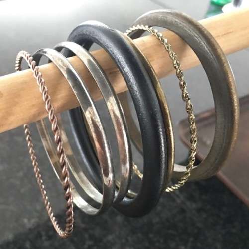 **BANGLE ASSORTMENT(BRASS/COPPER/STEEL/WOOD)** AWESOME