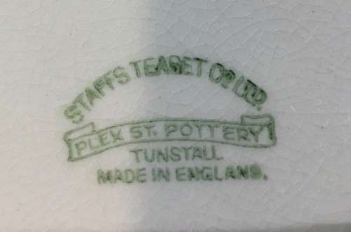 **GENUINE ANTIQUE STAFFS TEASET CO LTD PLATE** COLLECTORS ITEM
