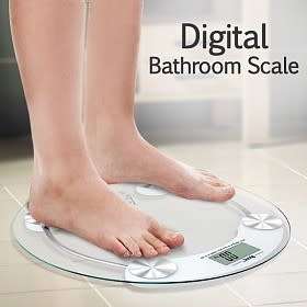 ** ELECTRONIC GLASS BATHROOM SCALE** PERFECT