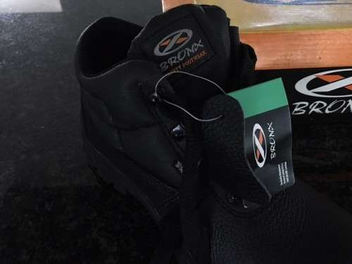 **GENUINE BRONX LEATHER STEELCAP BOOT** SIZE 3.