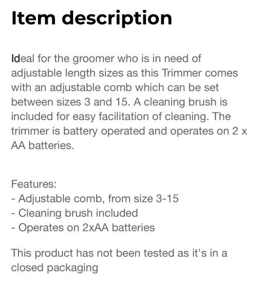 *TRIMMER FOR HAIR & BEARDS SEALED (BOX LOT) 49 PCS