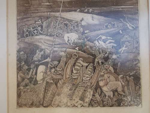 Ets van Hardy Botha, 1986, in oorspronklike raam. Net vir Brendalillian se aanbod asseblief.