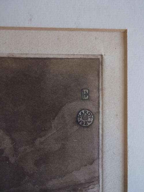 Ets van Hardy Botha, 1986, in oorspronklike raam. Net vir Brendalillian se aanbod asseblief.