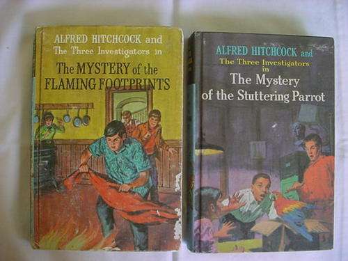 Set of two books of Alfred Hitchcock and the three investigators.