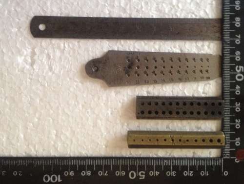 Assortment Draw / Screw / Riveting Plates and Ruler