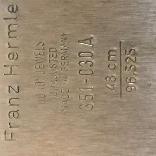 FRANZ HERMLE - WALL CLOCK (Movement made in Germany)