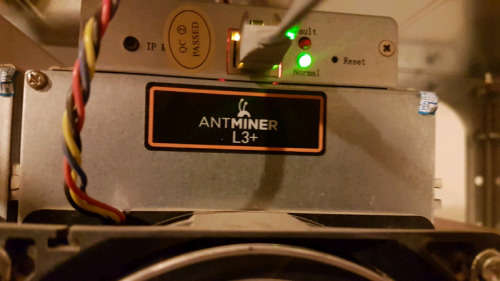 Antminer l3+ includes apw3++ PSU(mid december batch)