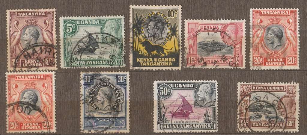 KENYA UGANDA  TANGANYKA  1935   part set