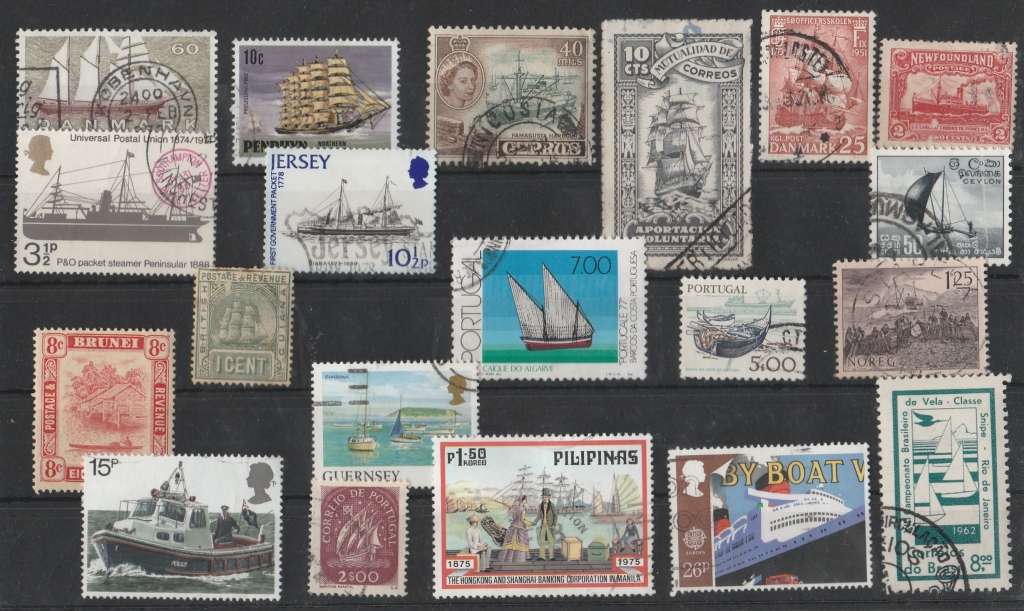 SHiPS    ASSORTMENT     Thematics   R1 PER STAMP