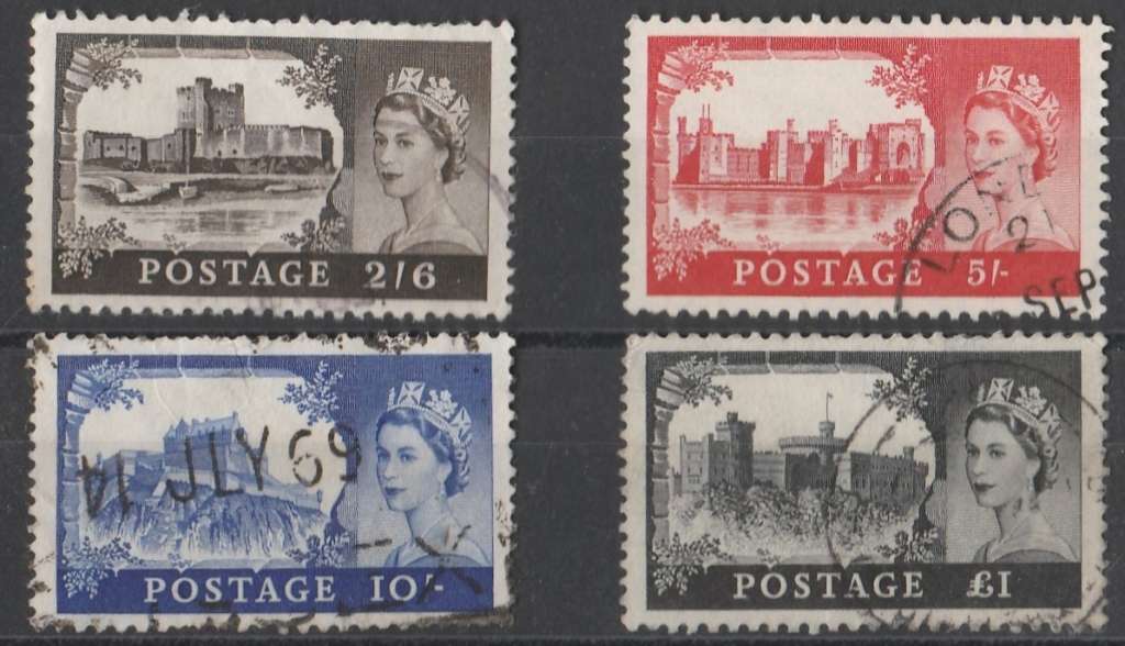 GREAT BRITAIN     1955    FULL SET    SG166-169