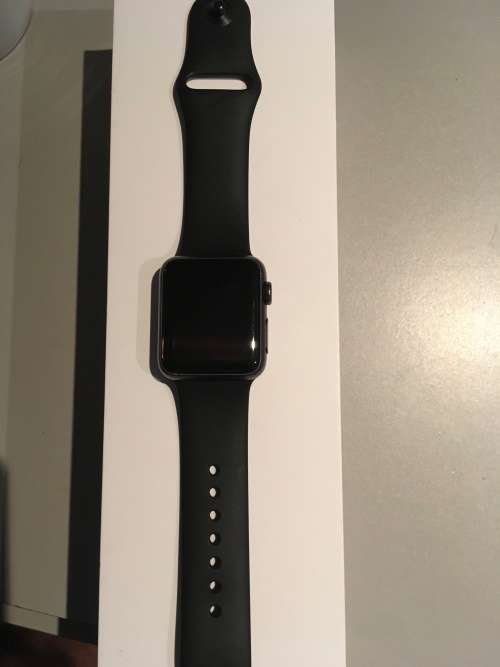 Apple iWatch 42mm Series 3 Space Gray Black Sport Band