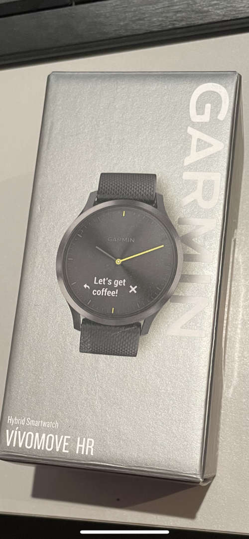 GARMIN WATCH VIVOMOVE HR SMARTWATCH - BLACK