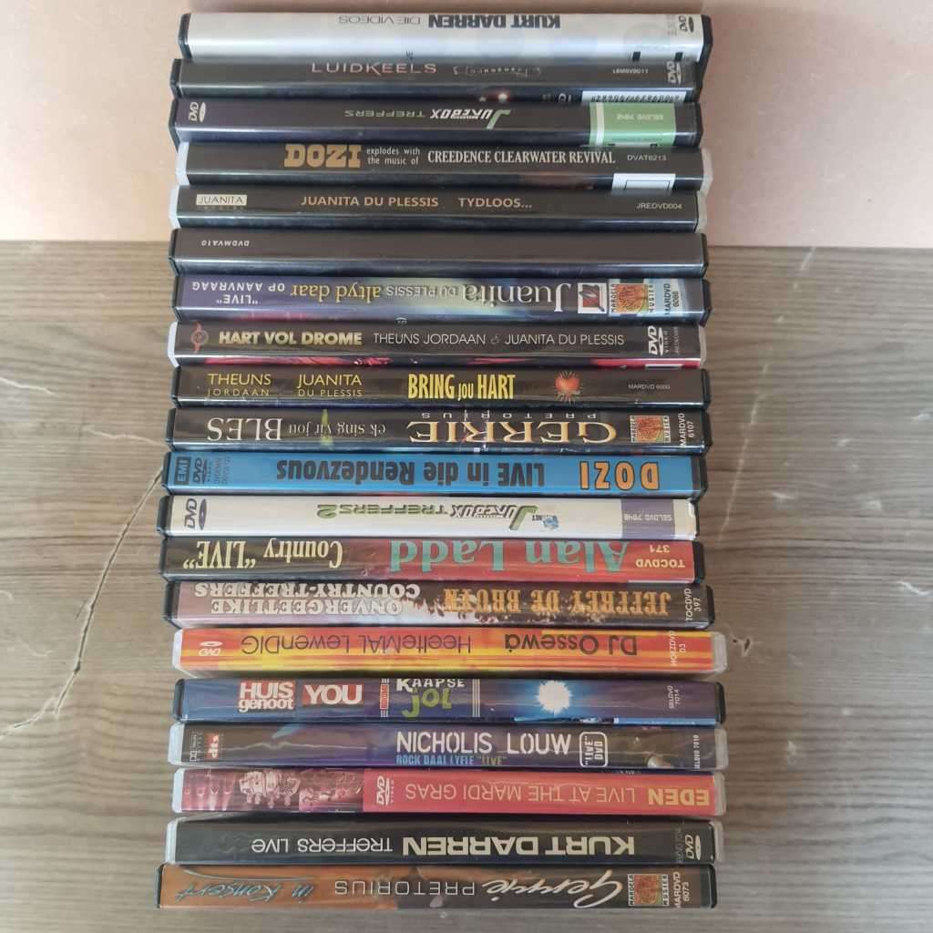 Afrikaanse Musiek DVD`s x 20