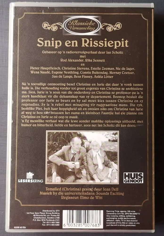 Snip en Rissiepit (VHS)