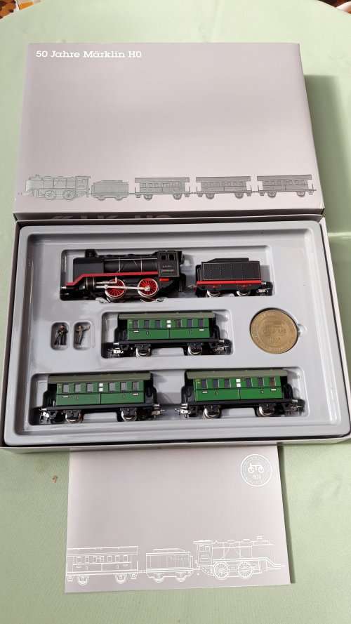 Marklin HO 50 year commemorative Steam train set