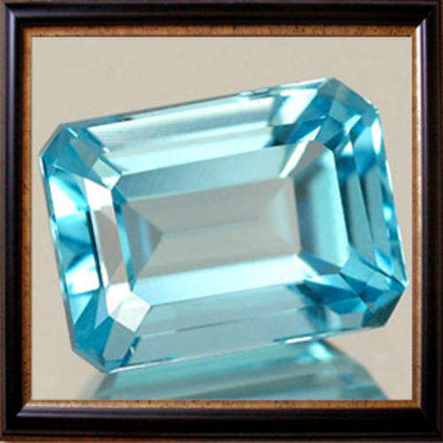Natural Topaz 1.28ct Swiss Blue Octagon Facet, Dazzling Gemstone