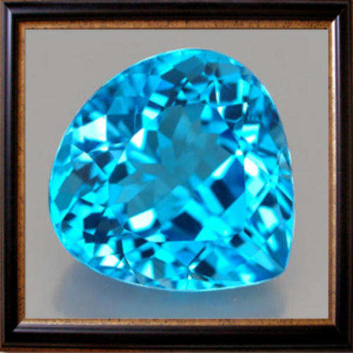 Natural Topaz 1.14ct Swiss Blue Pear Facet, Captivating Gemstone