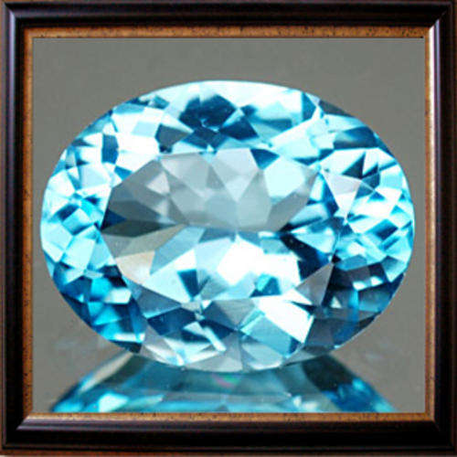 Natural Topaz 0.96ct Sky Blue Oval Facet, Lovely Gemstone