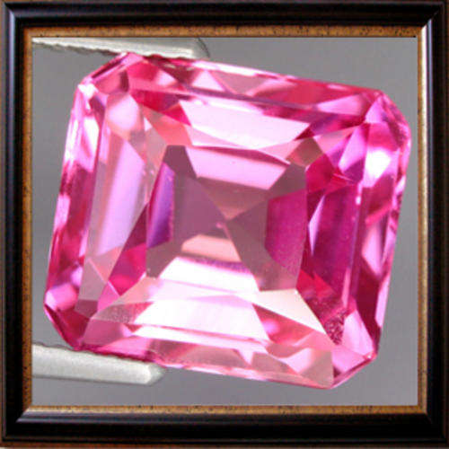 Natural Topaz 7.00ct Pink Emerald Facet, Gorgeous Gemstone