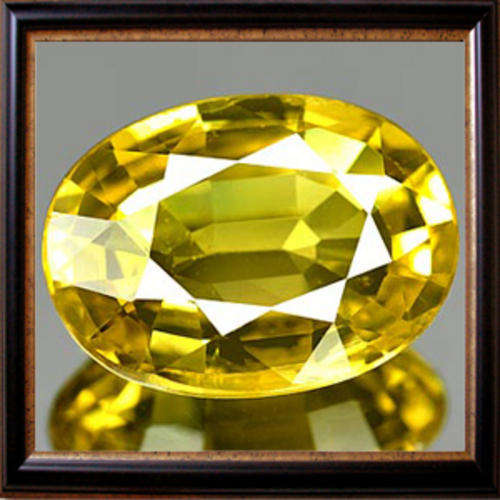Natural Sapphire 0.15ct Yellow Oval Facet, Gemstone