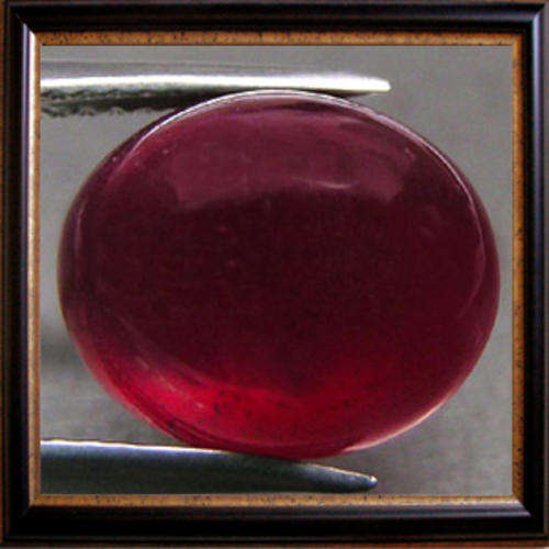 Natural Ruby 1.20ct Deep Red Oval Cabochon, Gemstone