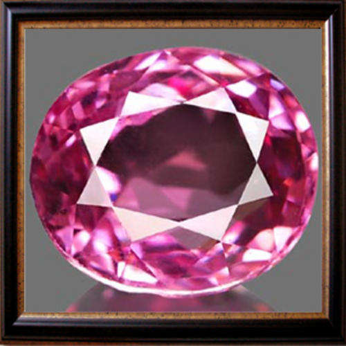 Natural Topaz 2.10ct Pink Oval Facet, Blazing Gemstone