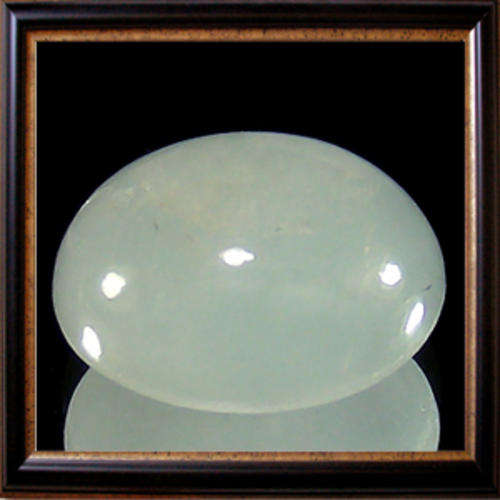 Natural 1.70ct Oval Cabochon Light Sea Green Aquamarine