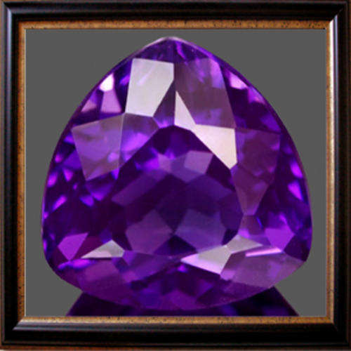Natural Amethyst 7.04ct Purple Trillion Facet, Exquisite Gemstone