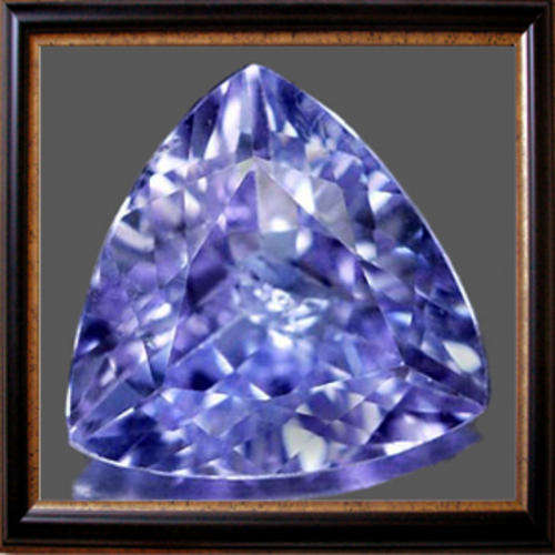 Natural Tanzanite 0.62ct Violet Blue Trillion Facet, Gemstone