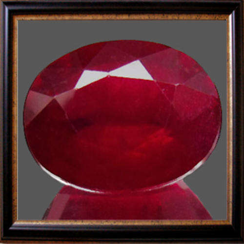 Natural Ruby 3.29ct Blood Red Oval Facet, Gemstone