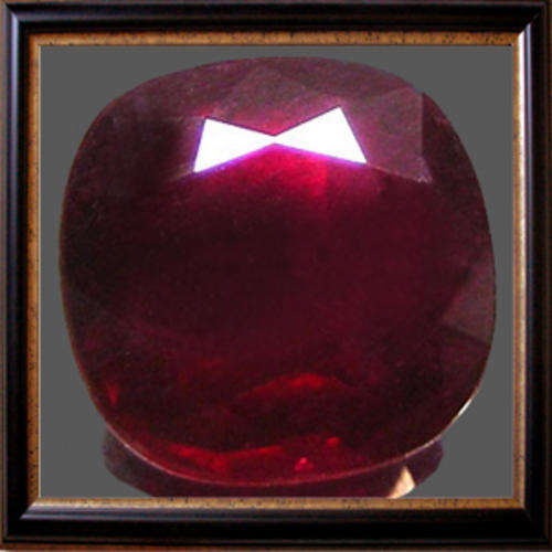 Natural Ruby 3.97ct Blood Red Cushion Facet, Gemstone