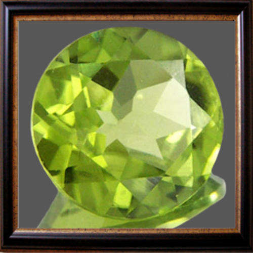 Natural Peridot 0.38ct Green Round Facet, Gemstone