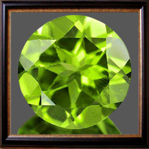 Natural Peridot 0.80ct Green Round Facet, Gemstone