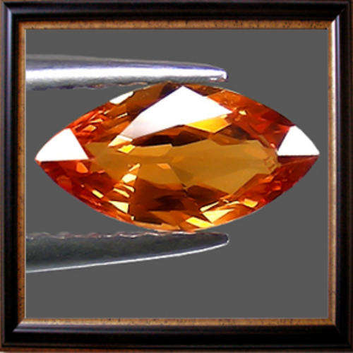 Natural Citrine 1.25ct Orange Marquise Facet, Gemstone