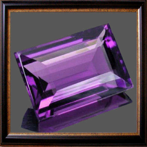 Natural Amethyst 1.54ct Purple Baguette Facet, Genstone