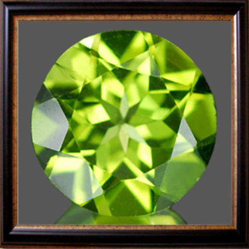 Natural Peridot 0.47ct Green Round Facet, Gemstone