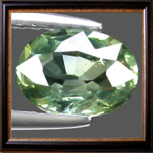 Natural Sapphire 1.06ct Fancy Green Oval Facet, Gemstone