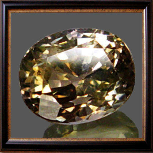 Natural Tanzanite 1.30ct Yellow Green Purple Oval Facet, Rare Gemstone