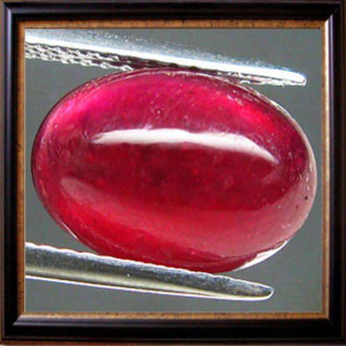 Natural Ruby 1.32ct Red Oval Cabochon, Gemstone