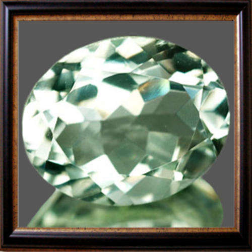 Natural Amethyst (Prasiolite) 1.46ct Green Oval Facet, Gemstone