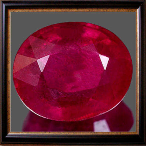 Natural Ruby 1.48ct Redish Pink Oval Facet, Gemstone