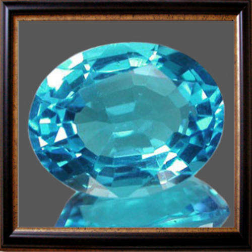 Natural Topaz 8.43ct Swiss Blue Oval Facet, Gemstone