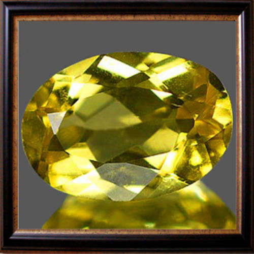 Natural Beryl 1.17ct Yellow Oval Facet, Gemstone