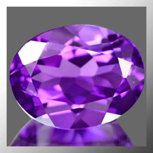 Natural Amethyst 1.66ct Purple Oval Facet, Gemstone
