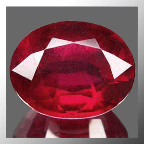 Natural Ruby 2.10ct Blood Red Oval Facet, Gemstone