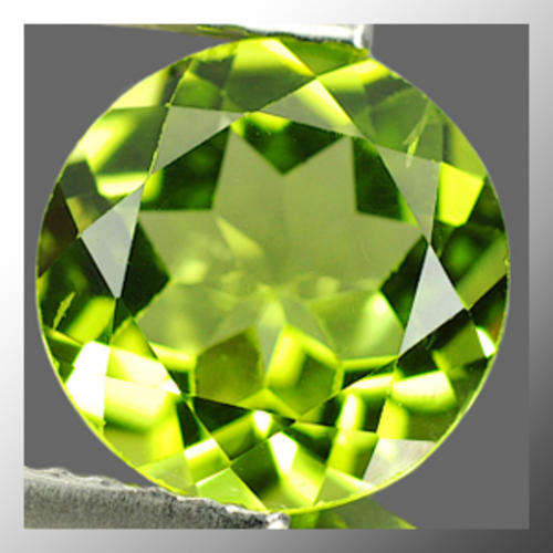 Natural Peridot 0.41ct Green Round Facet, Gemstone
