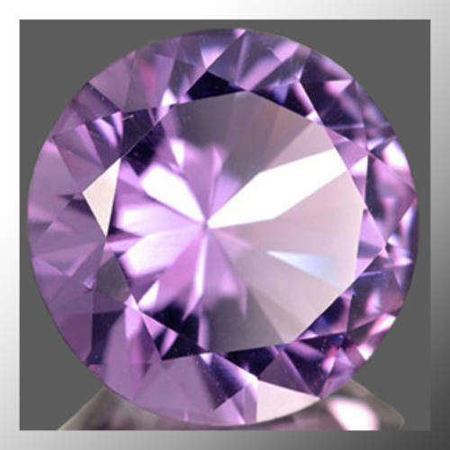 Natural Amethyst 0.39ct Purple Round Facet, Gemstone