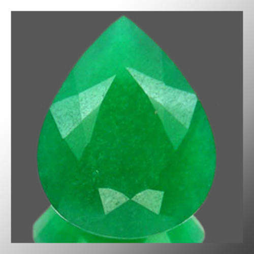 Natural Jade 15.67ct Green Pear Facet Gem