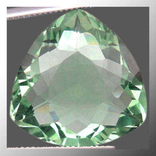 Natural Amethyst (Prasiolite) 16.51ct Green Trillion Facet, Gem